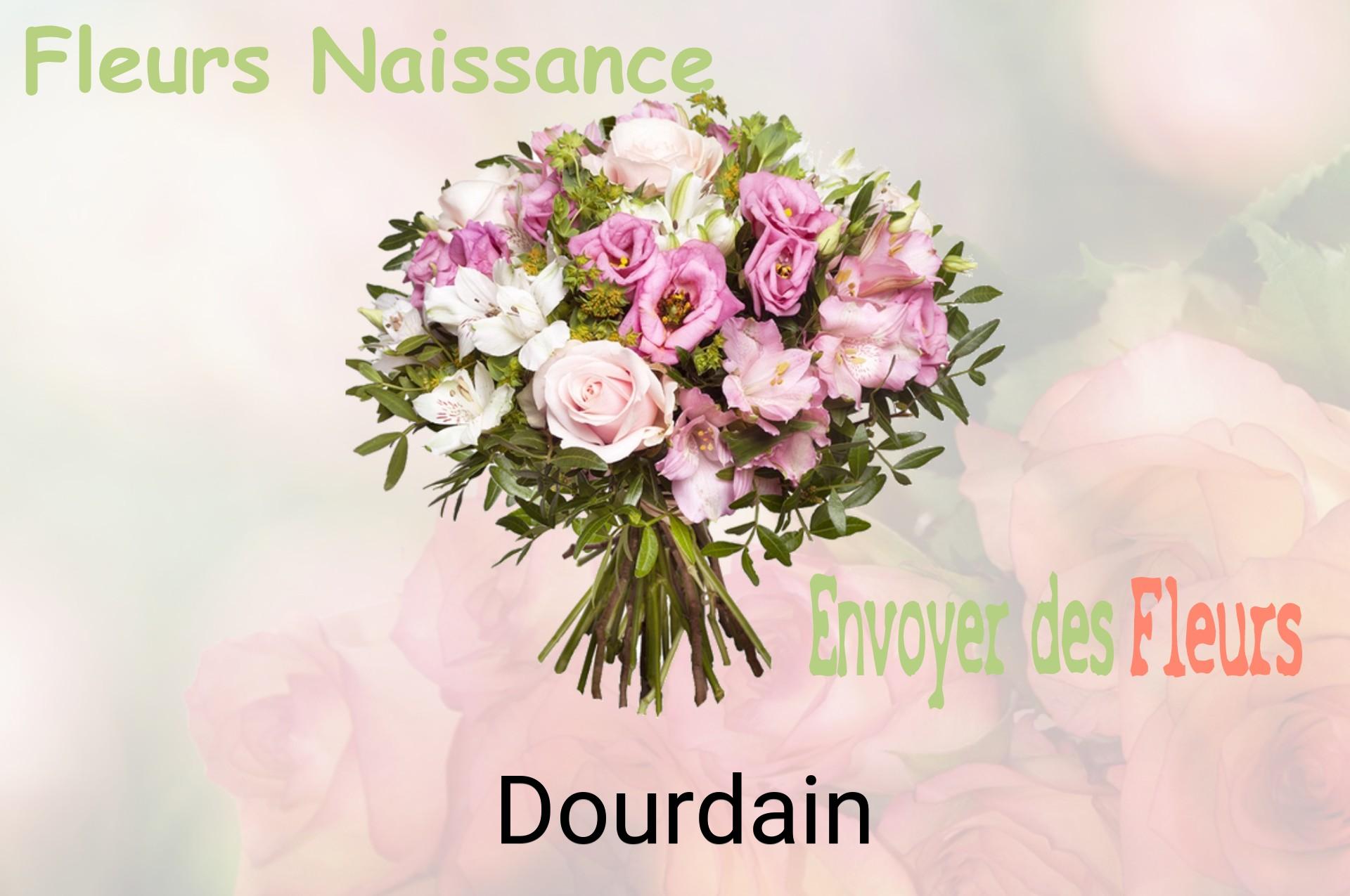 Bouquet de fleurs de naissance livré à Dourdain
